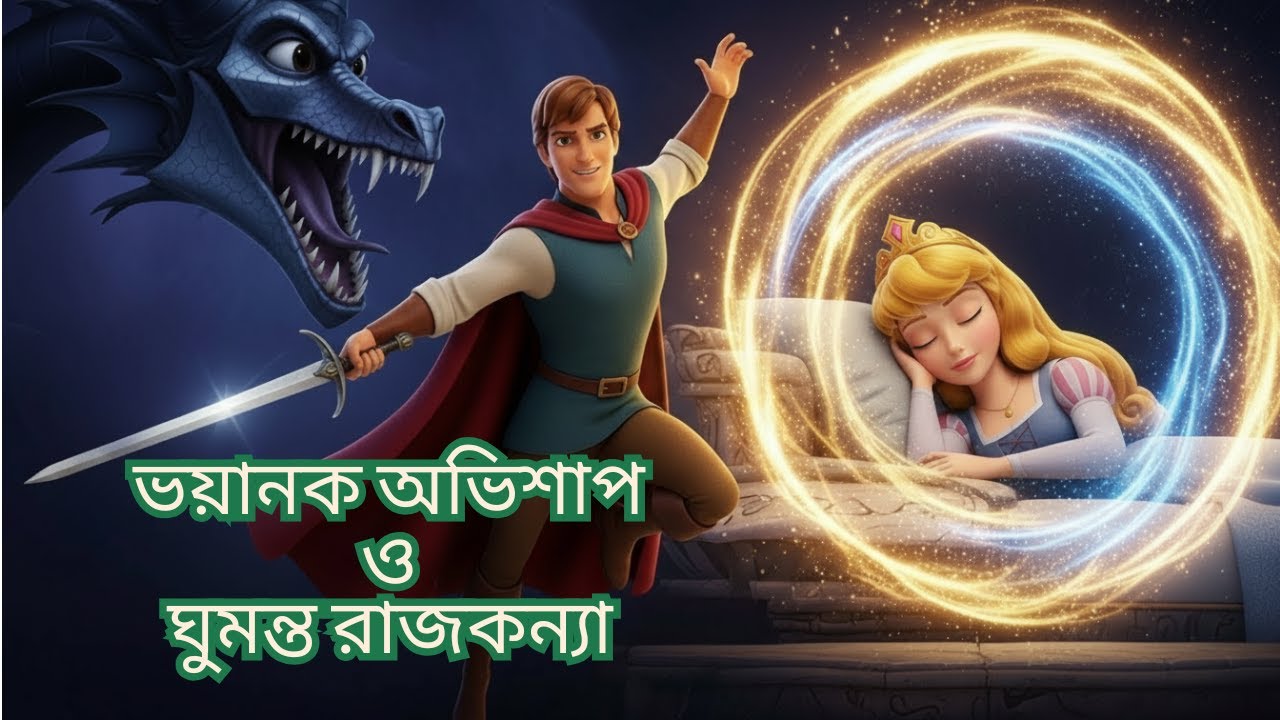 ভয়ানক অভিশাপ ও ঘুমন্ত রাজকন্যা | Sleeping Beauty Bangla Cartoon | Rupkothar Golpo