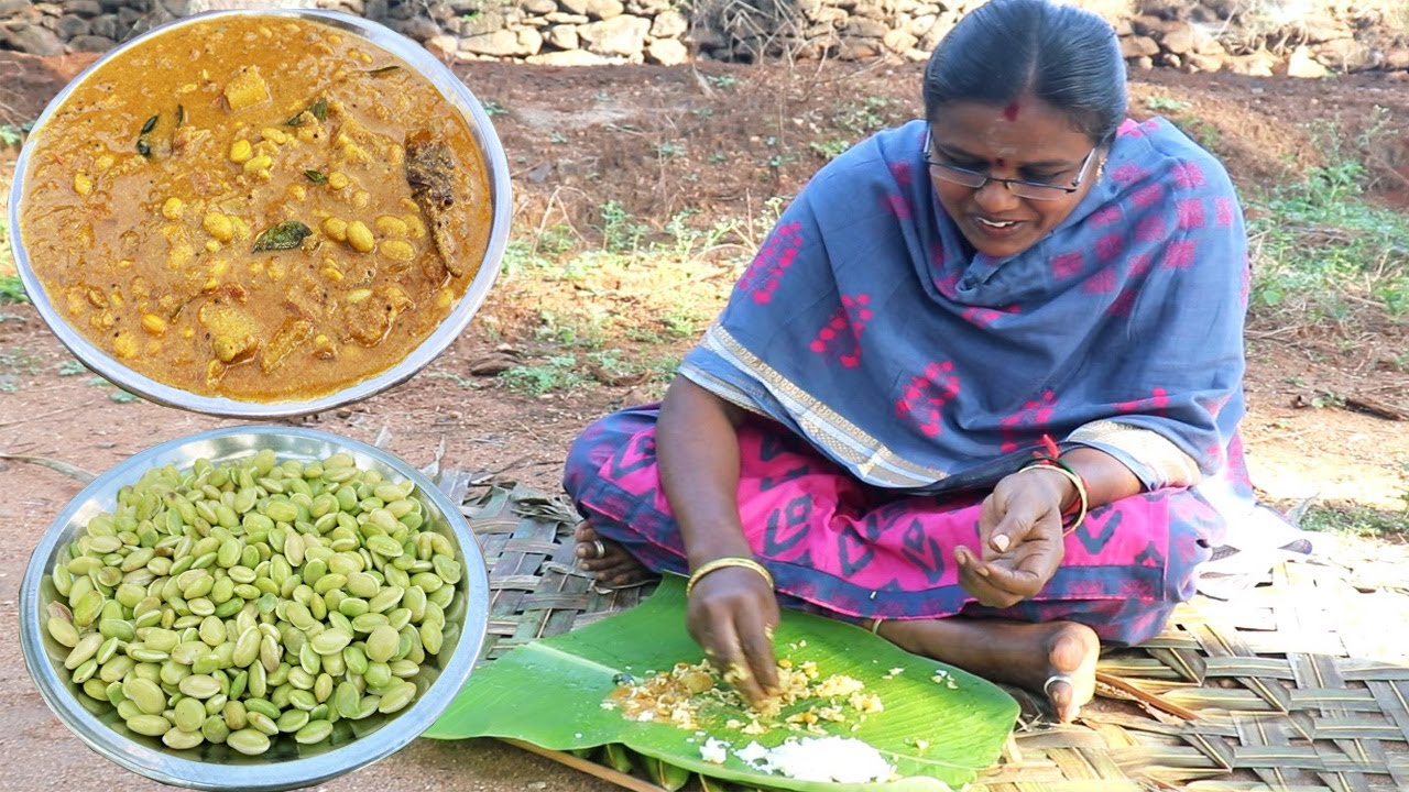 இப்படி ஒரு முறை செய்து பாருங்கள் பச்சை மொச்சை பயிறு புளிக்குழம்பு  / Mochai Payiru Puli Kulambhu