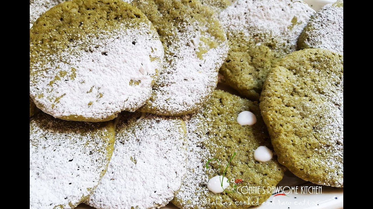 VLOG VEGAN MATCHA SUGAR COOKIES | Connie's RAWsome kitchen CHRISTMAS COOKIES