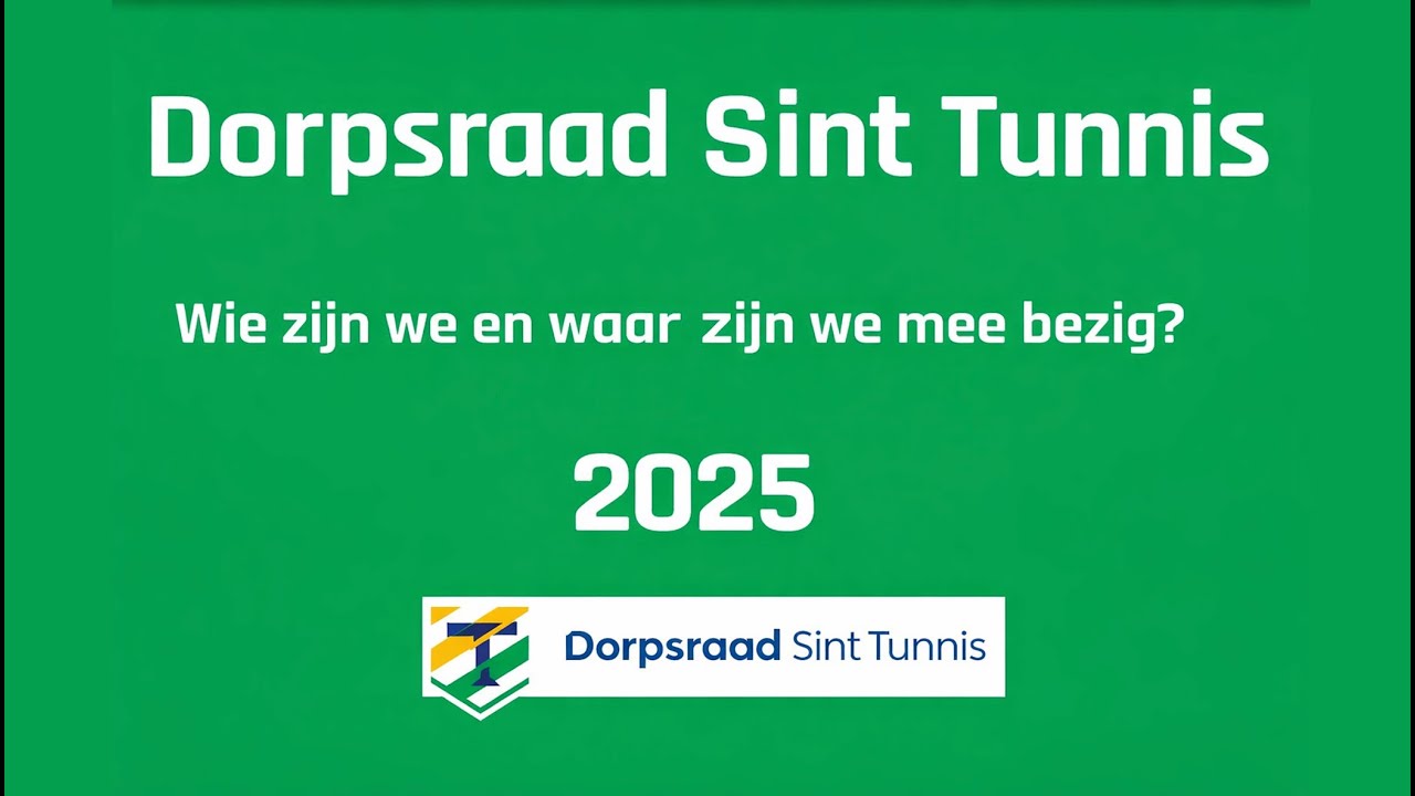 2025 Dorpsraad, wie zijn wij en wat doen wij