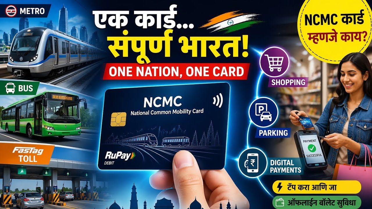NCMC Card म्हणजे काय? 🤔 एकच कार्डने Metro, Bus, Toll, Shopping!