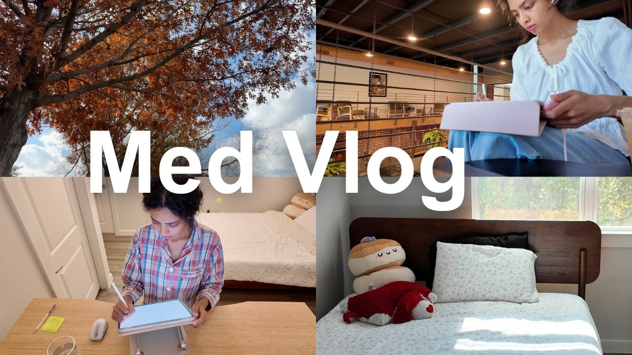 Med School Study Vlog 📖 Realistic Daily Routine, Cleaning & Organizing