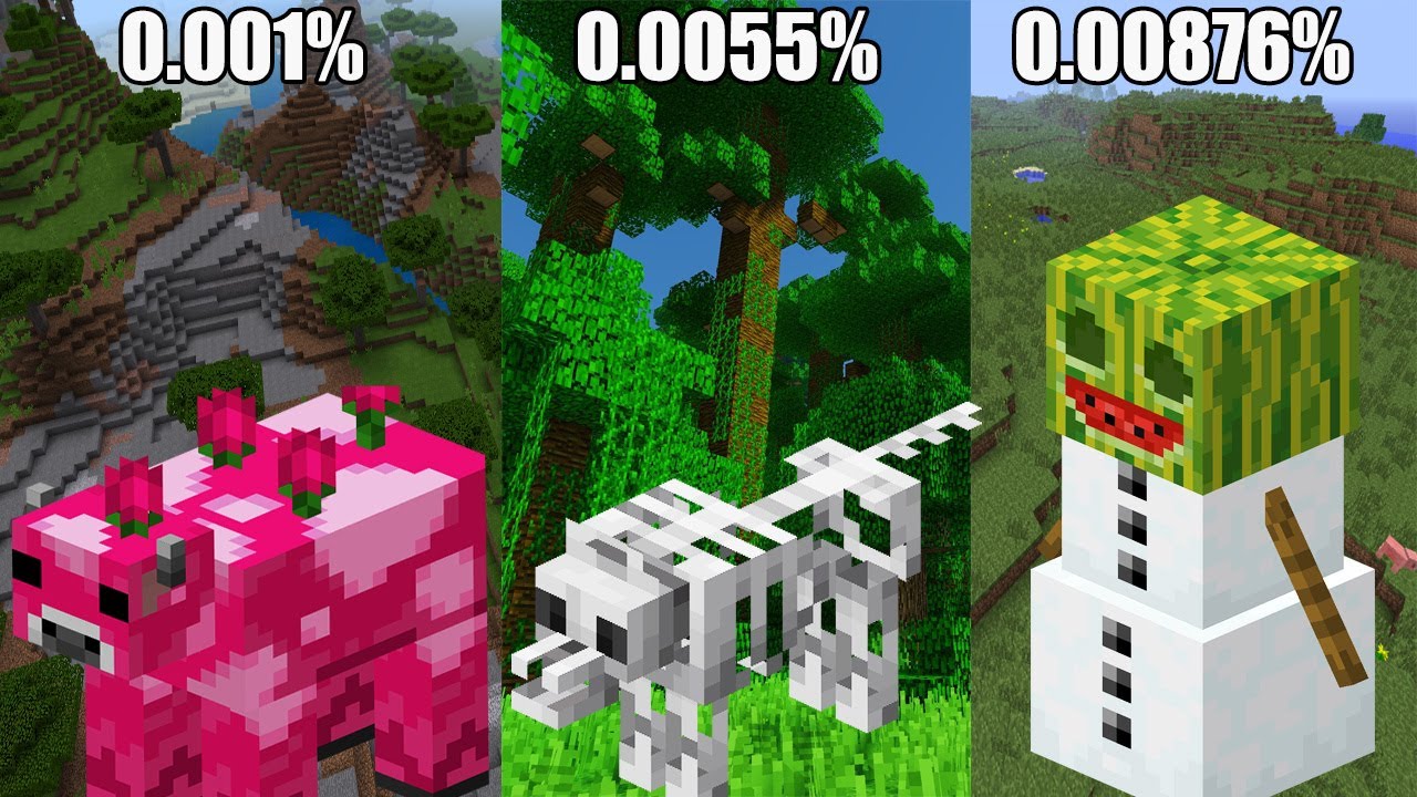 MINECRAFT MOBS: AND THEIR RAREST PROBABILITY #4