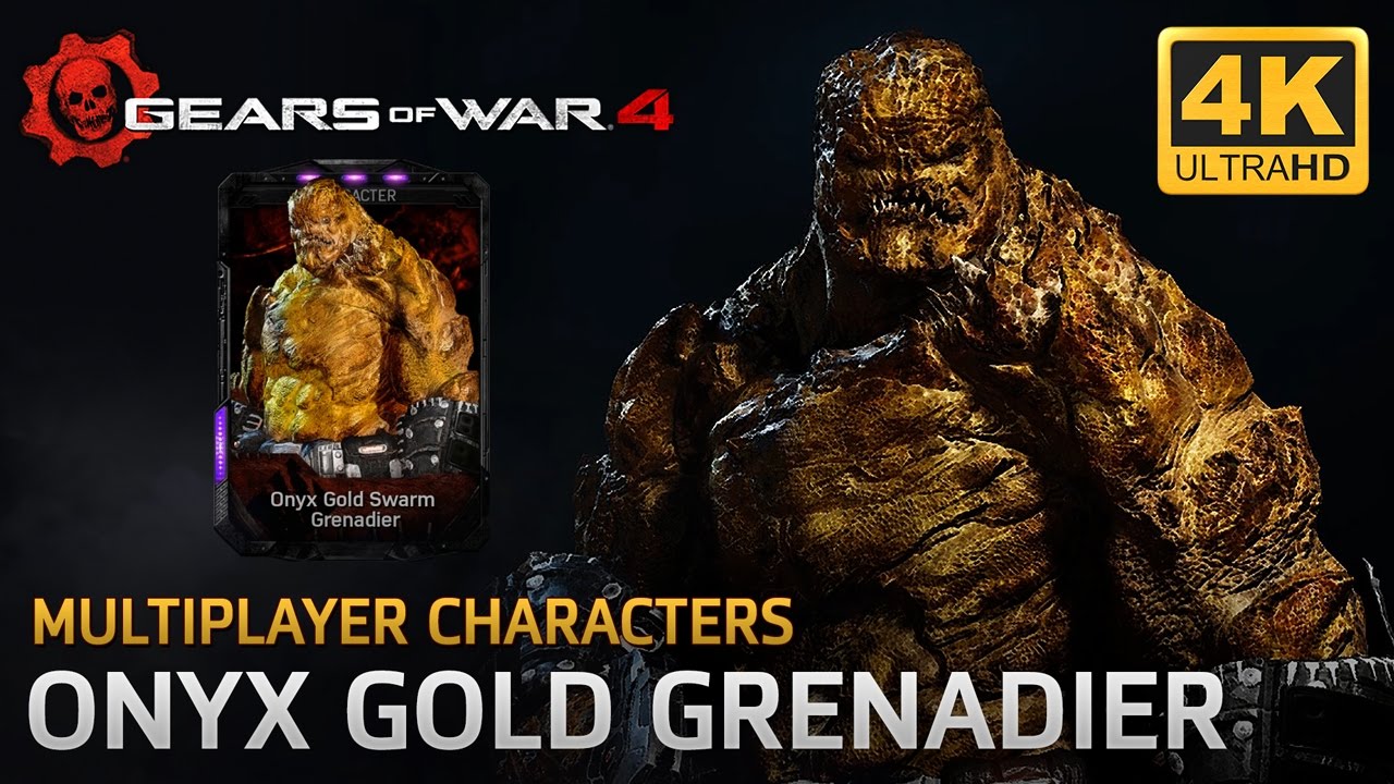 Gears of War 4 - Multiplayer Characters: Onyx Gold Swarm Grenadier