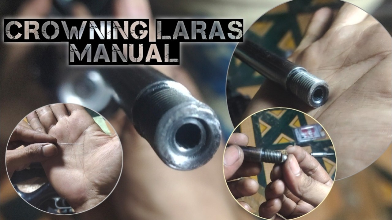 NGACAK⁉️ BEGINI CARA CROWNING LARAS MANUAL TANPA MESIN BOR ‼️ #tutorial #uklikmania #senapanangin