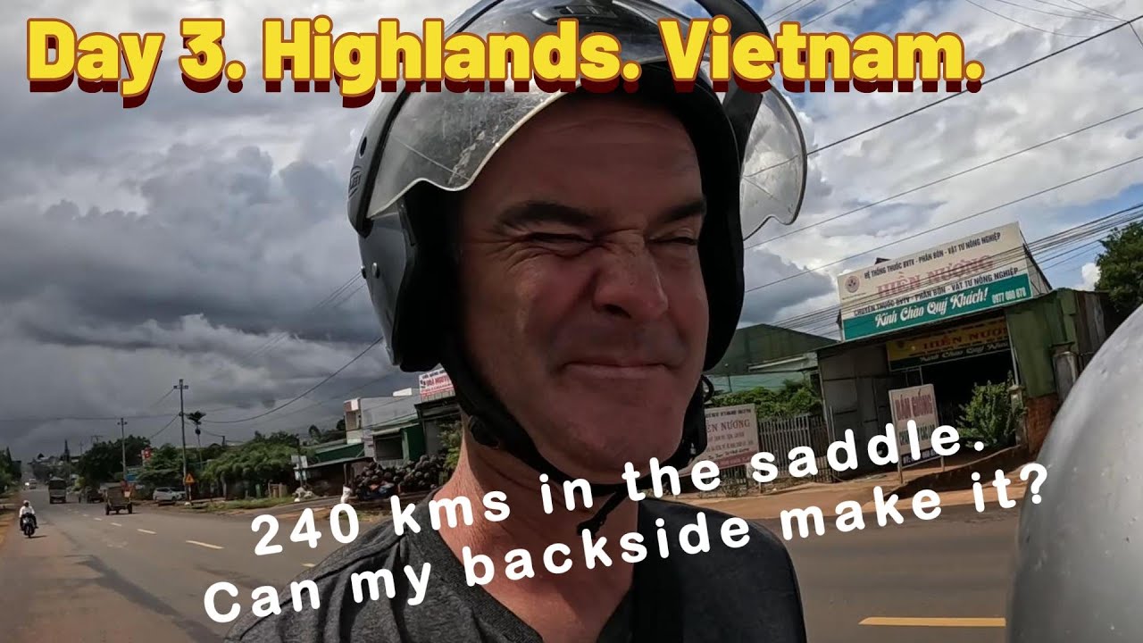 BTN 52 - Day 3 of a 5 day motorbike tour. Highlands. Vietnam.