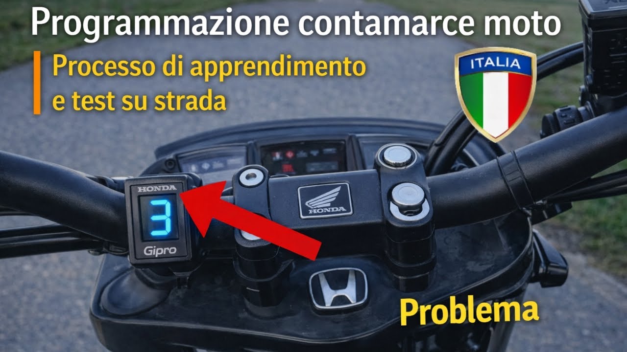Programmazione contamarce moto | Processo di apprendimento e test su strada