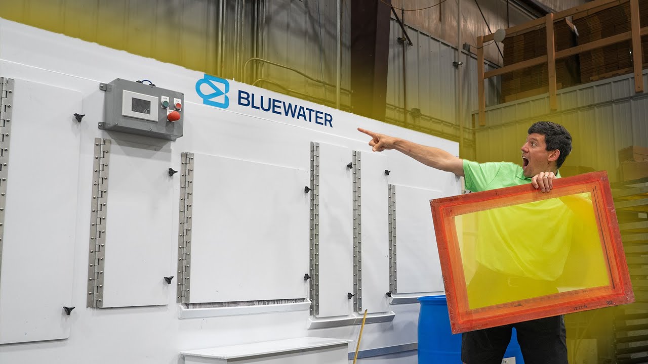 Why I Bought This HUGE Screen Cleaning Machine For My Screen Printing Business (Bluewater Labs)