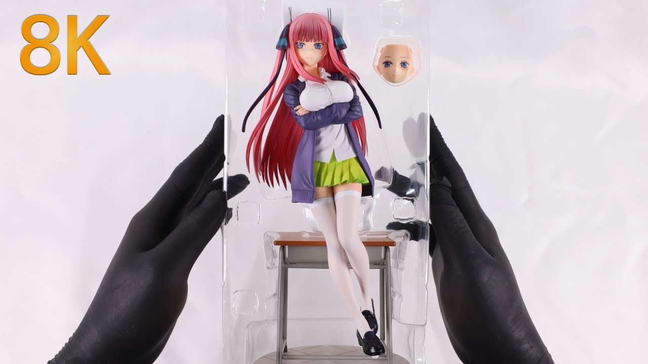 [8K] KOTOBUKIYA 1/8 Nino Nakano (The Quintessential Quintuplets) figure unboxing