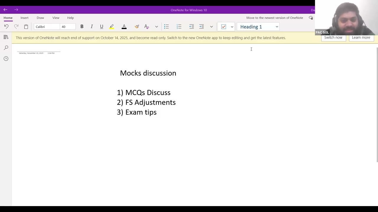 PRC 1 Fundamentals of Accounting Mock Discussion Nov 25 Attempt