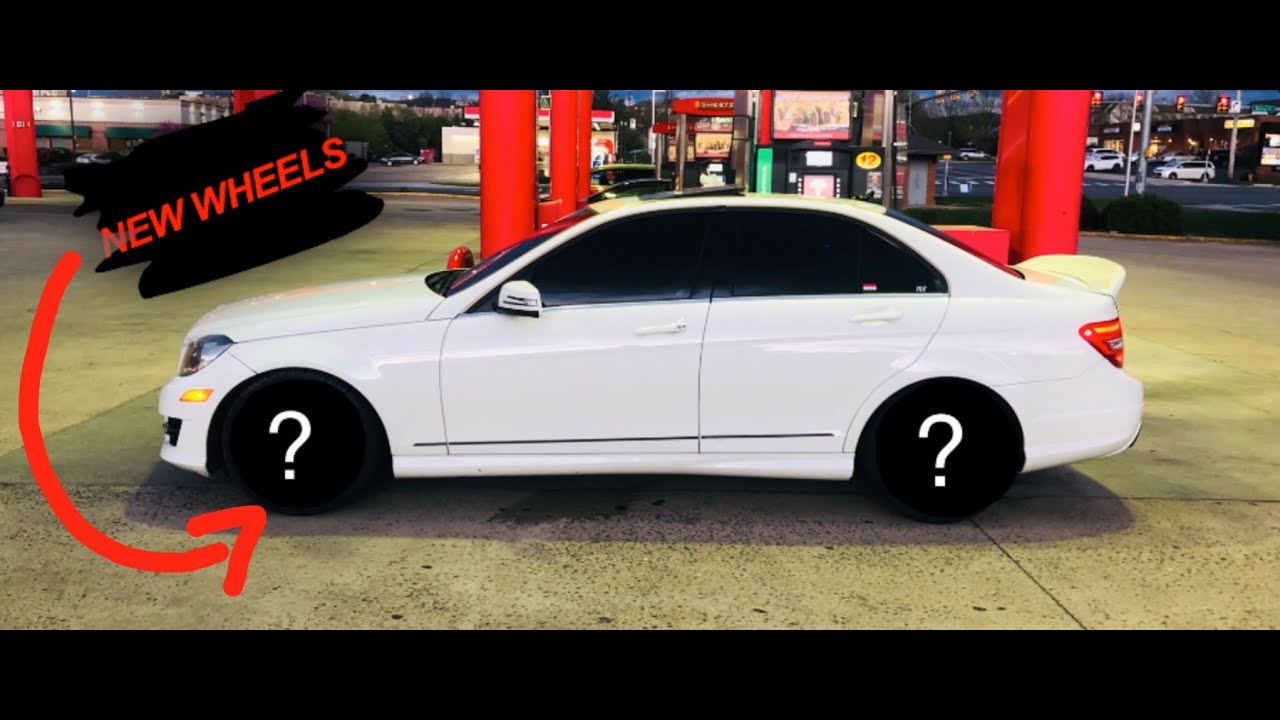 My Mercedes Benz C300 Gets New Wheels!!!  (Perfect fitment)