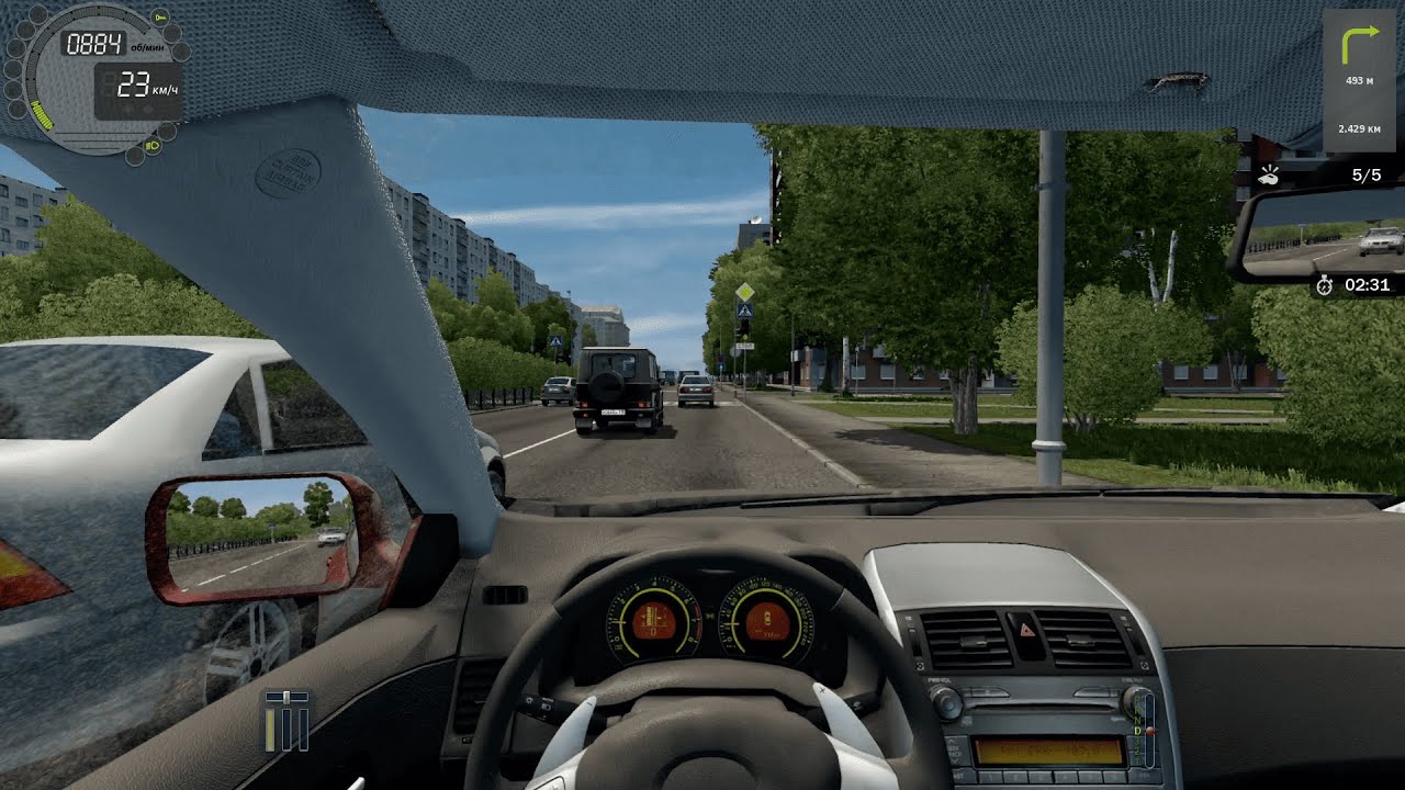 АСМР я пошел в автошколу - City Car Driving