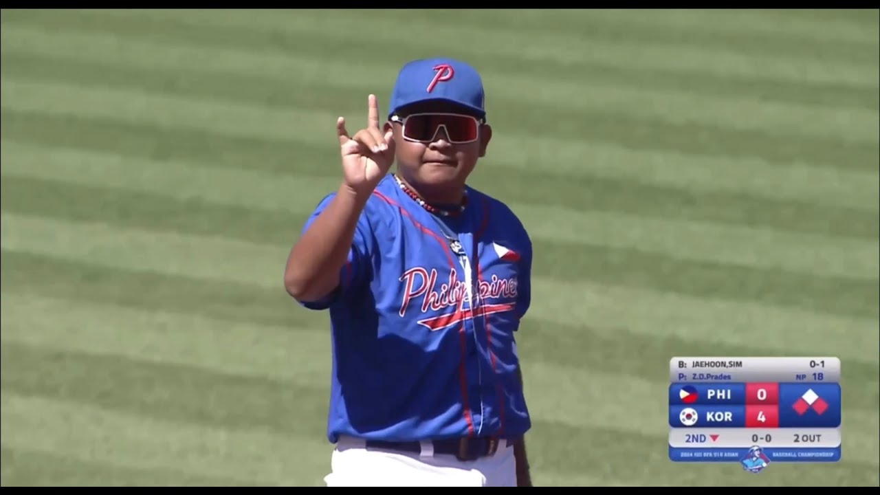 BFA XIII U18 Asian Baseball Championship - Game 14  PHL vs KOR