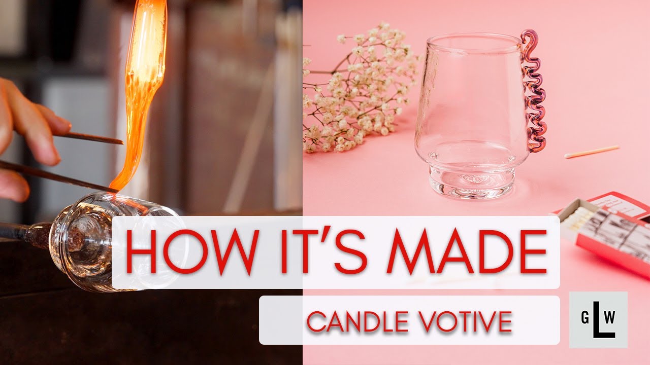 Turning 2100°F Liquid Glass Into a Romantic Glow: The Valentine's Candle Votive Process