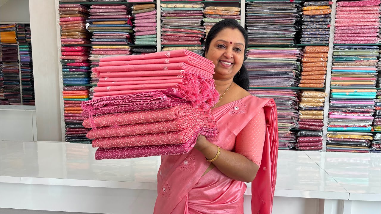 ഏറ്റവും പുതിയ Modal Silky Tusser Cut Work Sarees