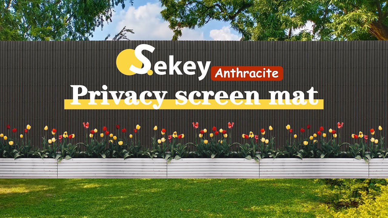 Sekey PVC privacy screen mat, anthracite