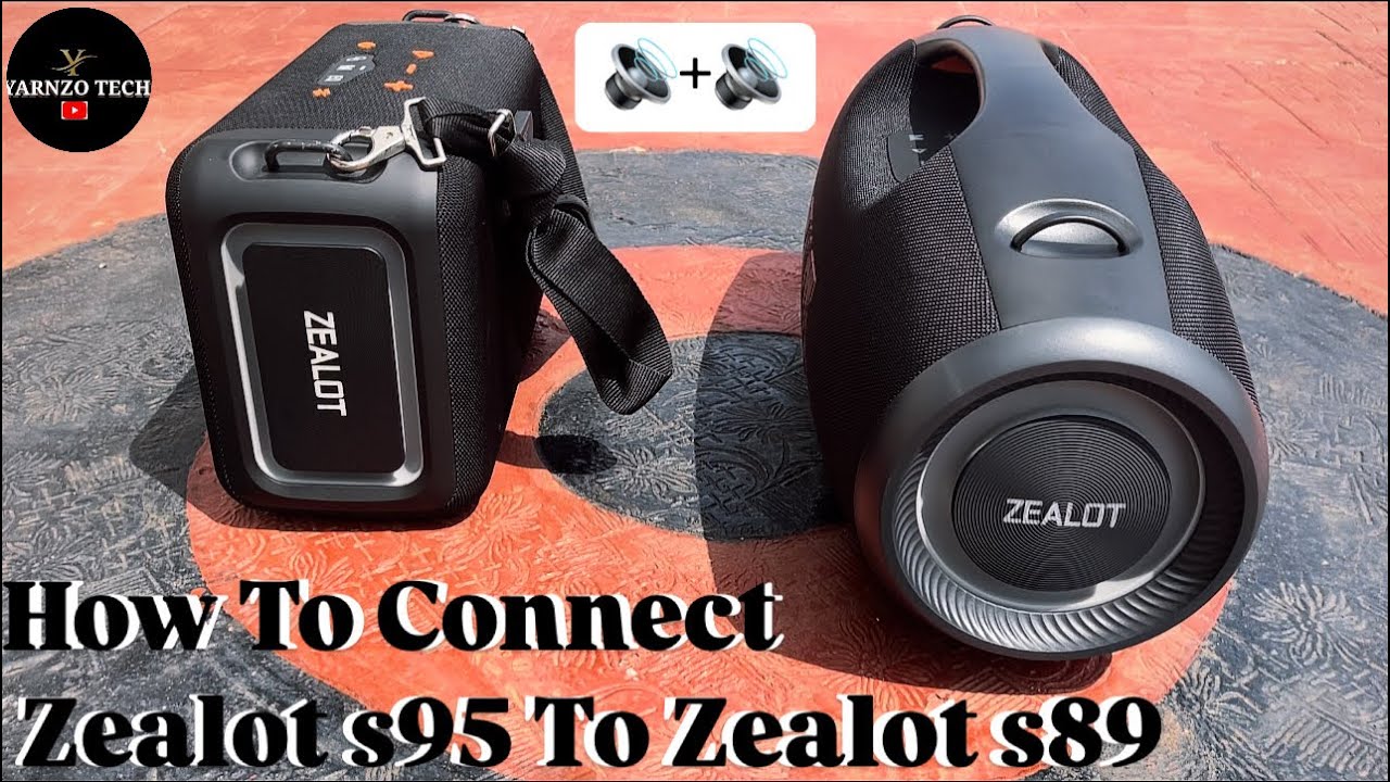 How to connect zealot s95 with zealot s89 🔊+🔊zealot speaker multi connection new improvement