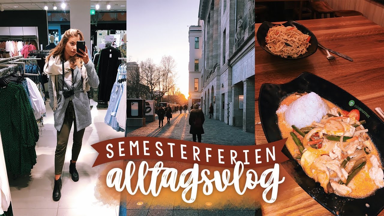 VLOG: ENDLICH SEMESTERFERIEN - WOHNUNGSBESICHTIGUNG, SHOPPEN, ESSEN // JustSayEleanor