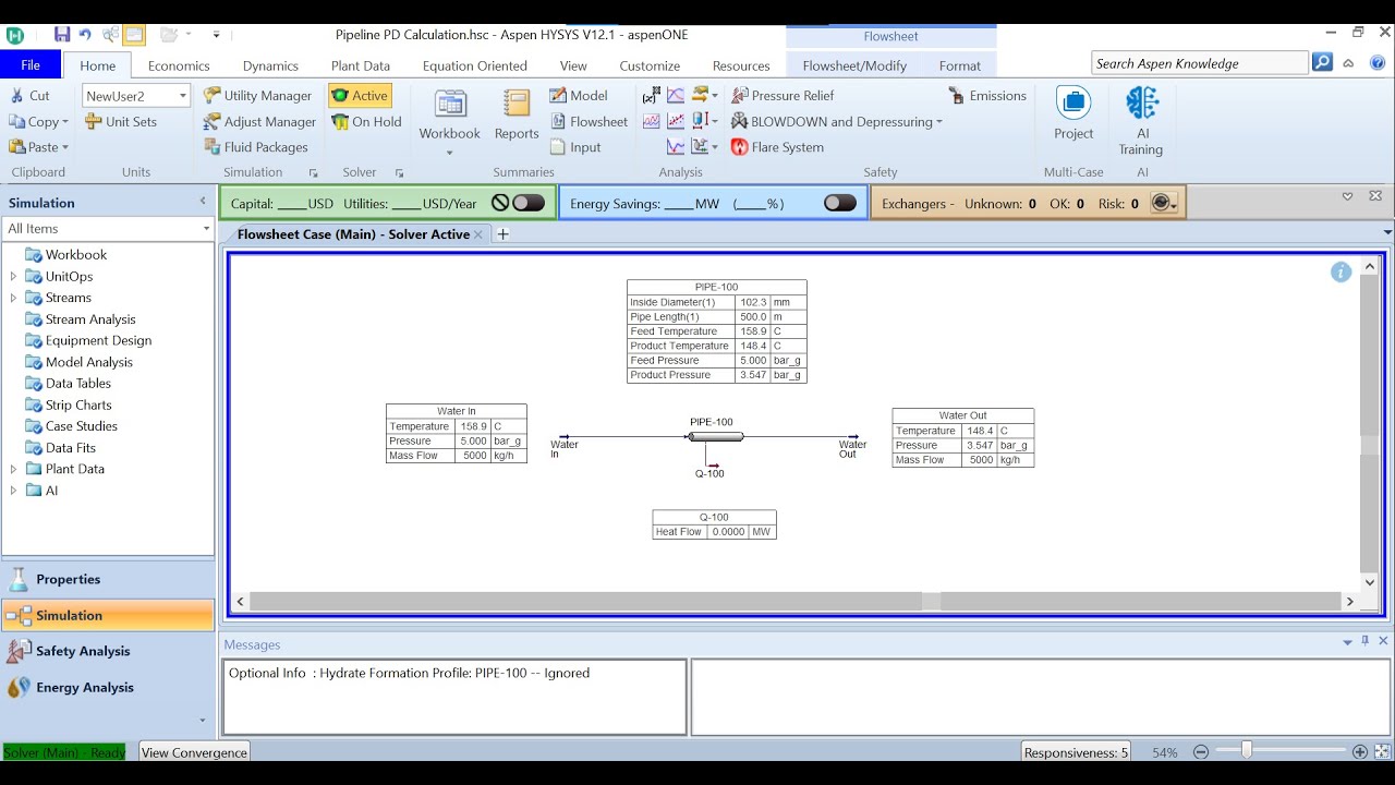 Pressure Drop Calculation | ASPEN HYSYS simple explanation