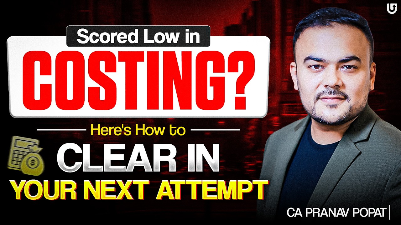 Failed in CA Inter Costing? | Complete Strategy to Clear in Sep 2026 & Jan 2027