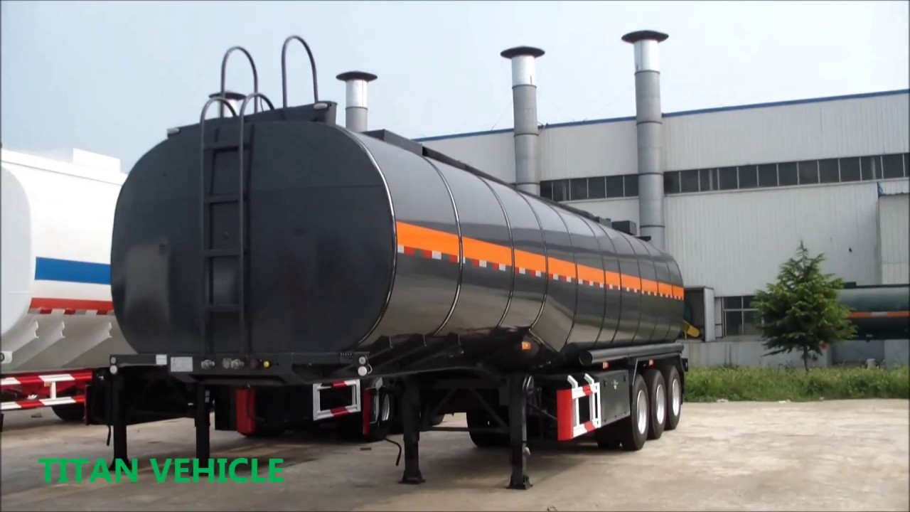 Bitumen Tank Trailer | 45,000 liters 3 Axles heated bitumen tank trailer asphalt fuel tanker trailer