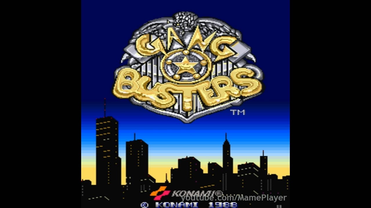 Gang Busters 1988 Konami Mame Retro Arcade Games