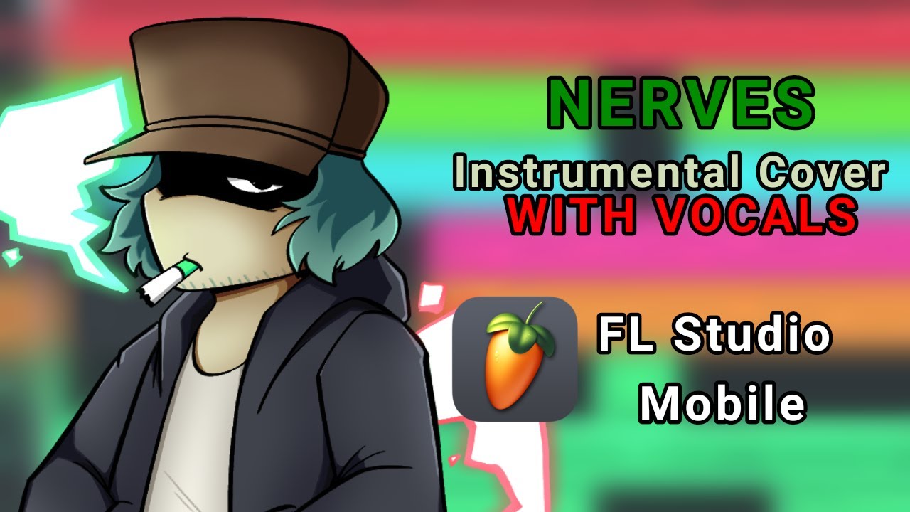 FNF Smoke 'Em Out Struggle - Nerves | Instrumental Cover in FL Studio Mobile (WITH VOCALS)