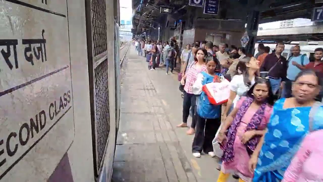 Dadar Station To Virar Station Non-stop Running | Mumbai local train video 2026 #dadar#virar#mumbai