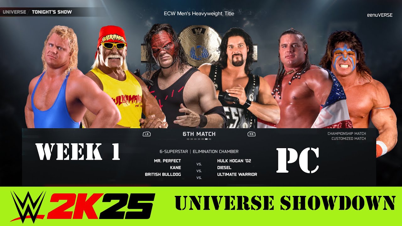 WWE 2K25 Universe Mode PC 🎮 | Hulk Hogan vs ULTIMATE Warrior 🔥💥 | 3rd-Person Camera 👀 WWE 2k25 PC