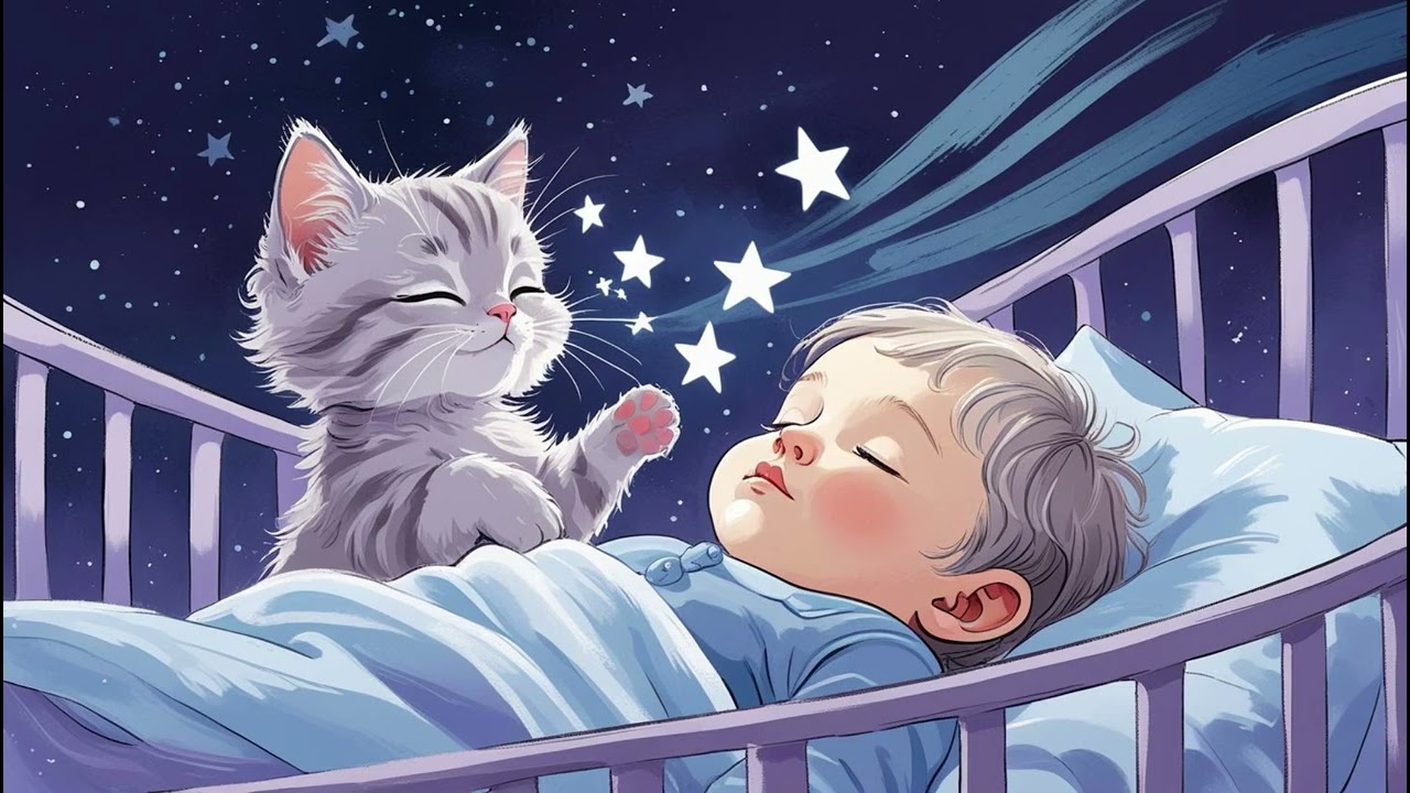 “Sweet Dreams, Baby 🌜🐾 Gentle Cat Lullaby” #baby #kidslullaby 