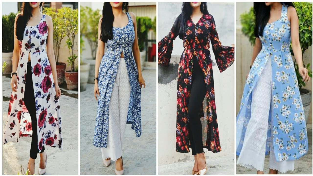 Outstanding And Trendy Front Open Slit Stylish Kurti Design