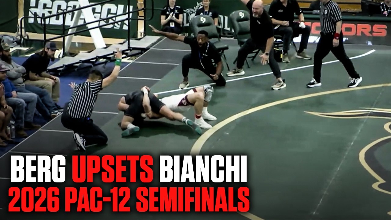 165lbs Semifinal - Matty Bianchi, Little Rock vs Anthony Berg, Cal Poly | 2026 Pac-12 Championship
