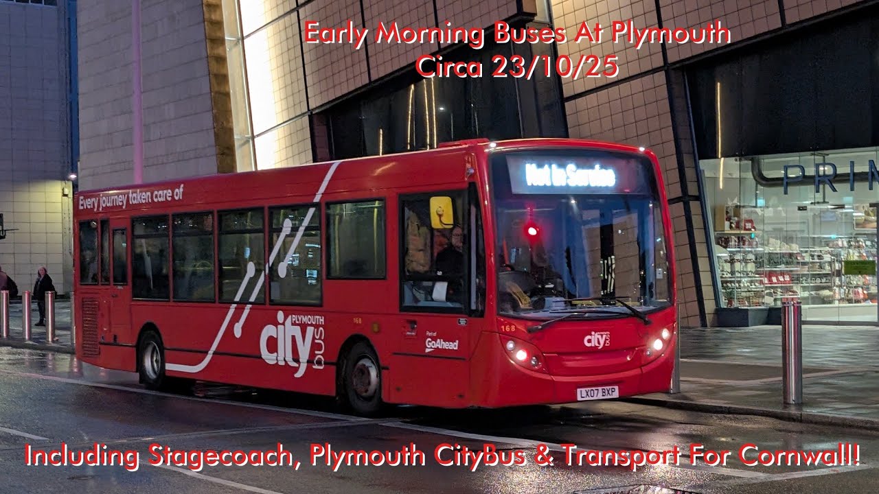 Buses At Plymouth City Centre on 23/10/25
