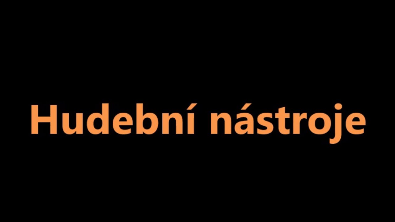 Hudební nástroje - rébus