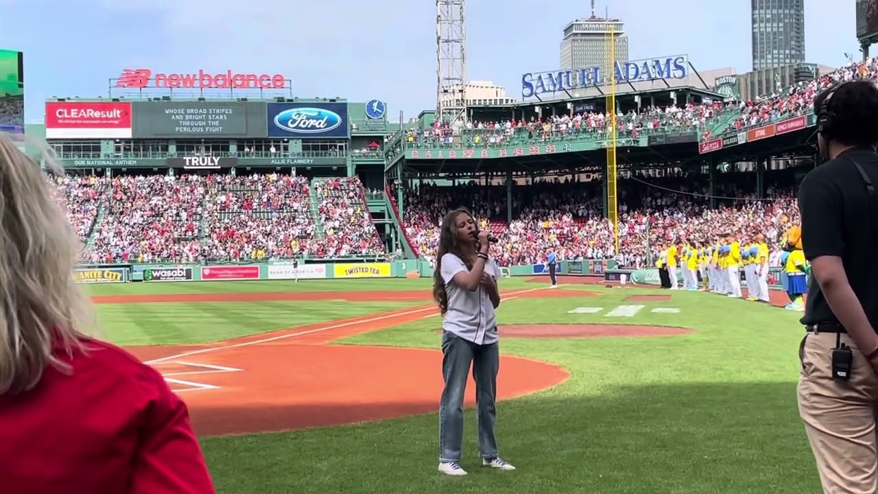 National Anthem for  Red Sox game at Fenway Park May 25, 2024 - Allie Flannery