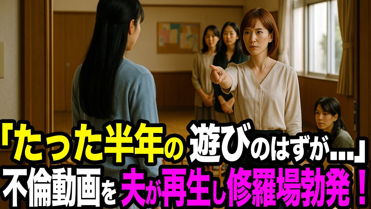 【シタ妻】不倫は「たった半年の遊び」…不倫動画を夫が再生し修羅場勃発！園ママ告発＆慰謝料地獄で人生崩壊した女の末路【修羅場朗読】