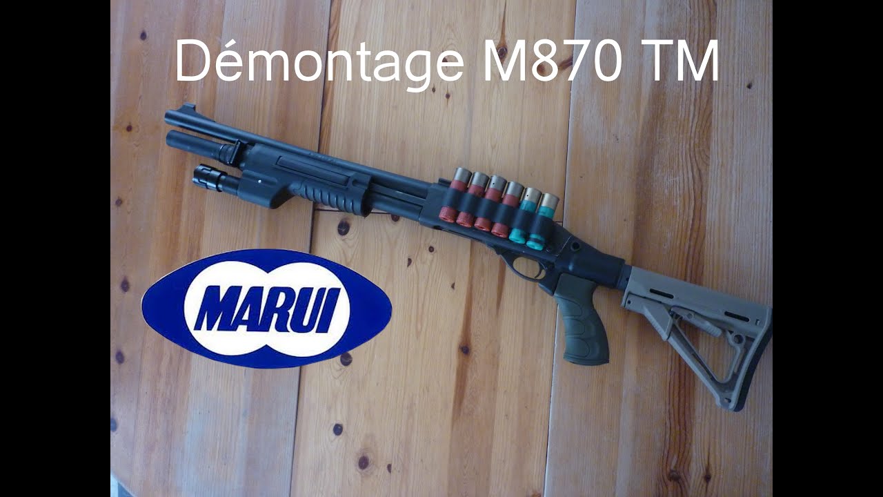 (Airsoft tuto)Démontage M870 Tokyo Marui | Installation canon de precision WII Tech
