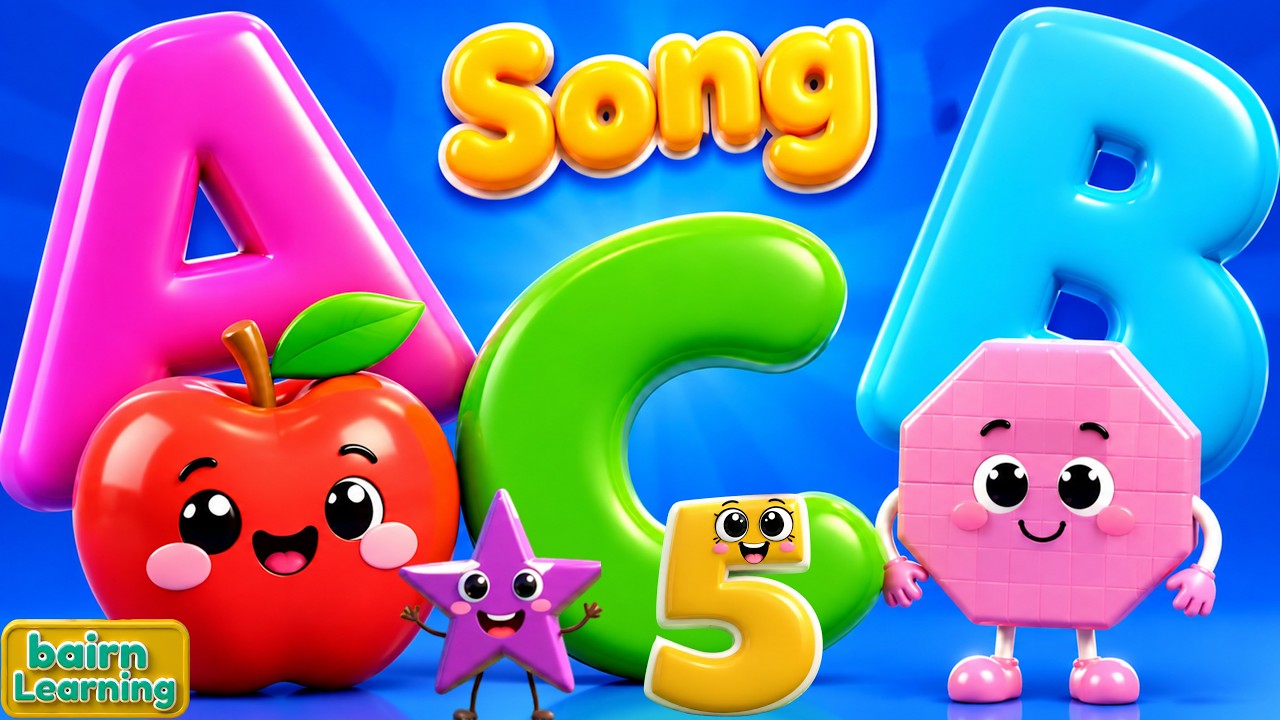 Toddler Learning Videos For 5 Year Olds | ABCs, 123s Shapes, and Nursery Rhymes