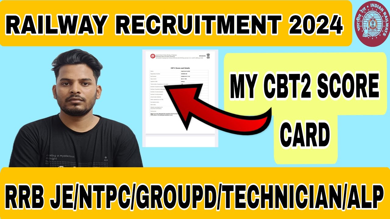 MY RRB JE CBT2 SCORE CARD/HOW TO CRACK RRB JE IN FIRST ATTEMPT?/MOTIVATION/#rrbje #rrbntpc #railway