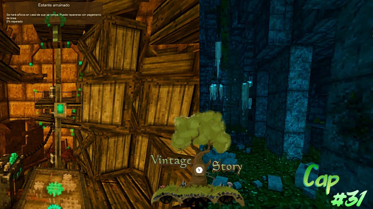 Translocadores a por montón y ruinas en minas de Vintage Story, Cap. 31