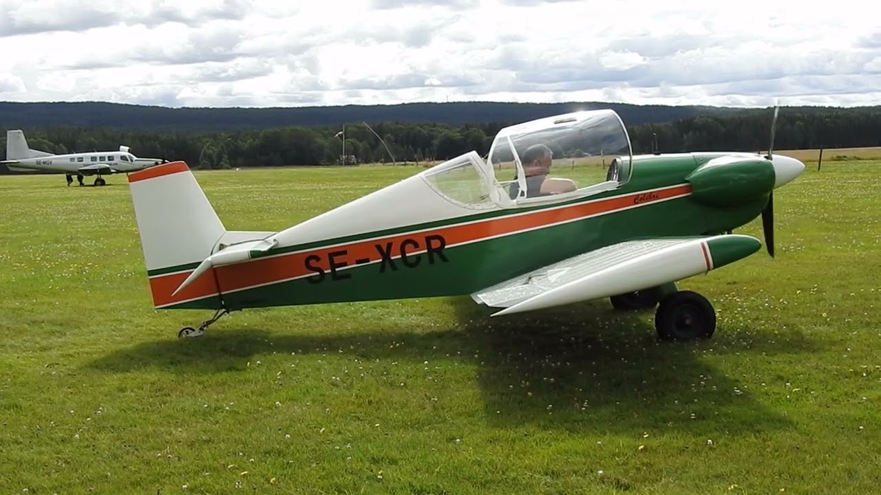 how I flew off Nässinge flygfält on a windy day, MB-2 Colibri