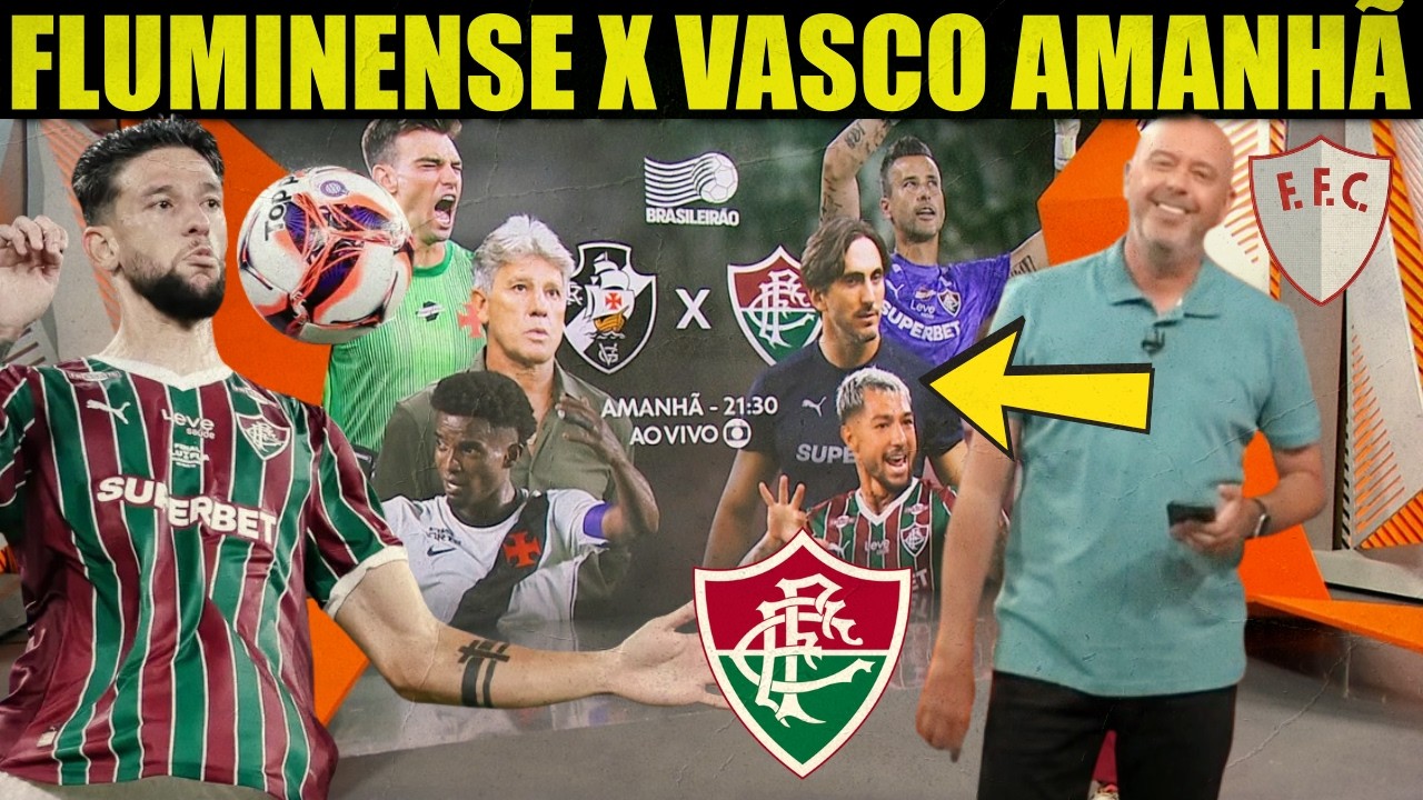 GLOBO ESPORTE RJ DE HOJE: NOTÍCIAS DO FLUMINENSE HJ | FLU X VASCO AMANHÃ | JEMMES TITULAR | FREYTES