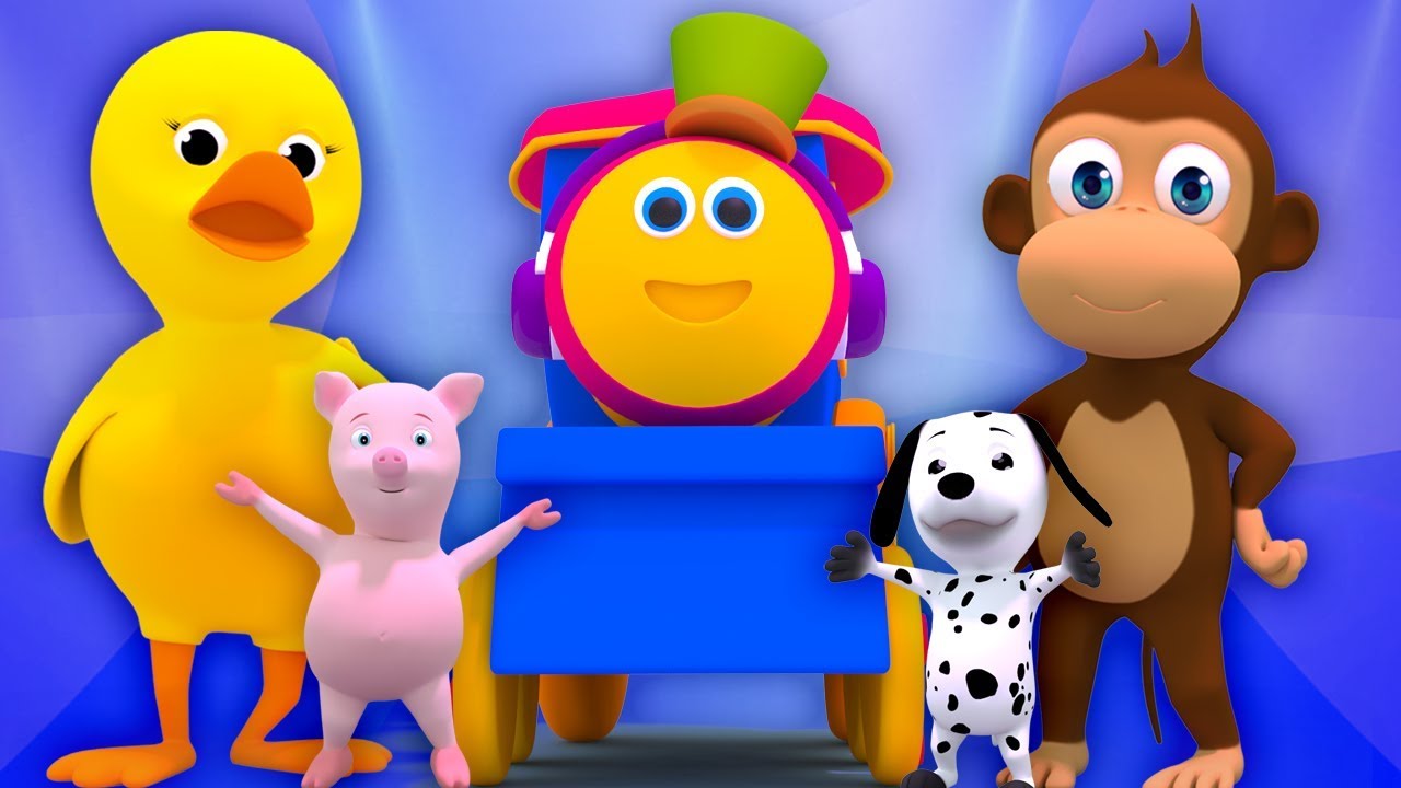 Bob the Train | Animal Sound Song | Song in Hindi | Hindi Rhymes | Learn Animal Sound | Bob for Kids