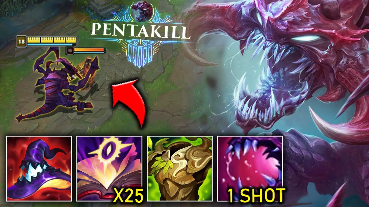 1000 AP CHO'GATH EATS YOU FROM 100% HP (8000+ HP, 30 ULT STACKS, 38 KILLS)
