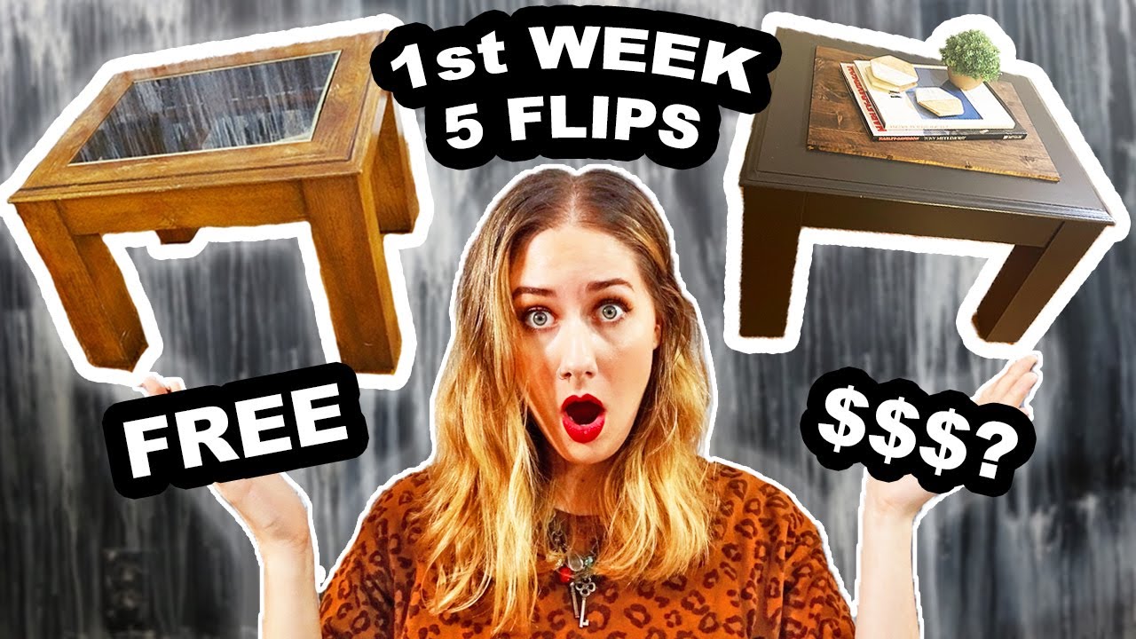 Flipping Furniture for a Whole Month| Week 1
