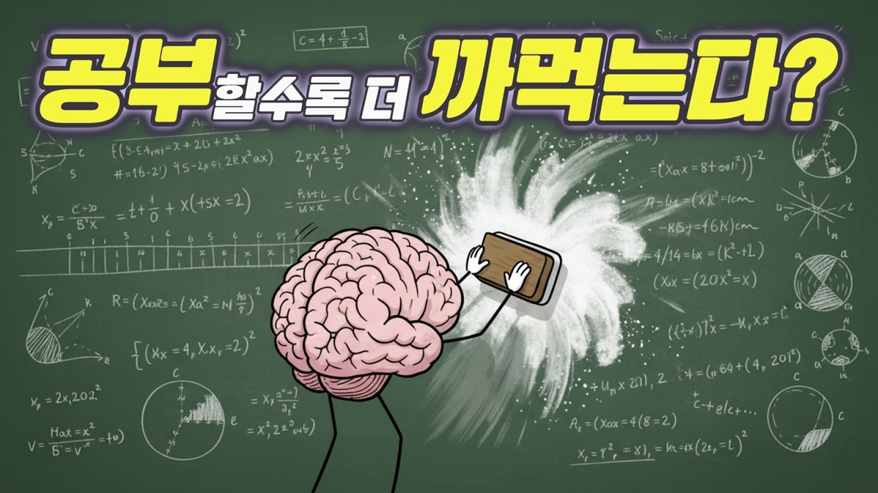 열심히 공부할수록 잊어버리는 이유! 뇌과학이 밝힌 ‘기억 파업’의 진실!