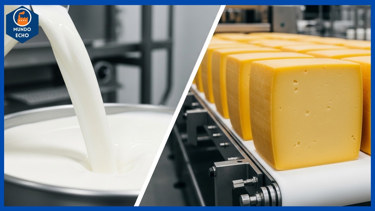 Cómo se Hace el Queso 🧀 | De Leche Líquida a Bloques Gigantes
