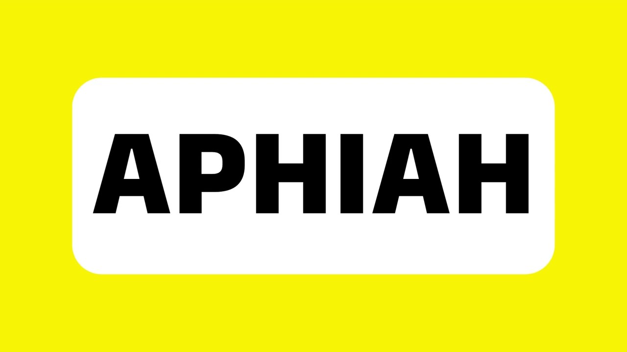 How to Pronounce Aphiah (Biblical name; refers to an ancestor of King Saul) Correctly