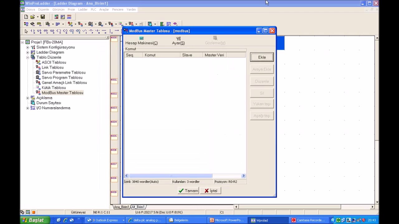 Fatek PLC Winproladder Modbus
