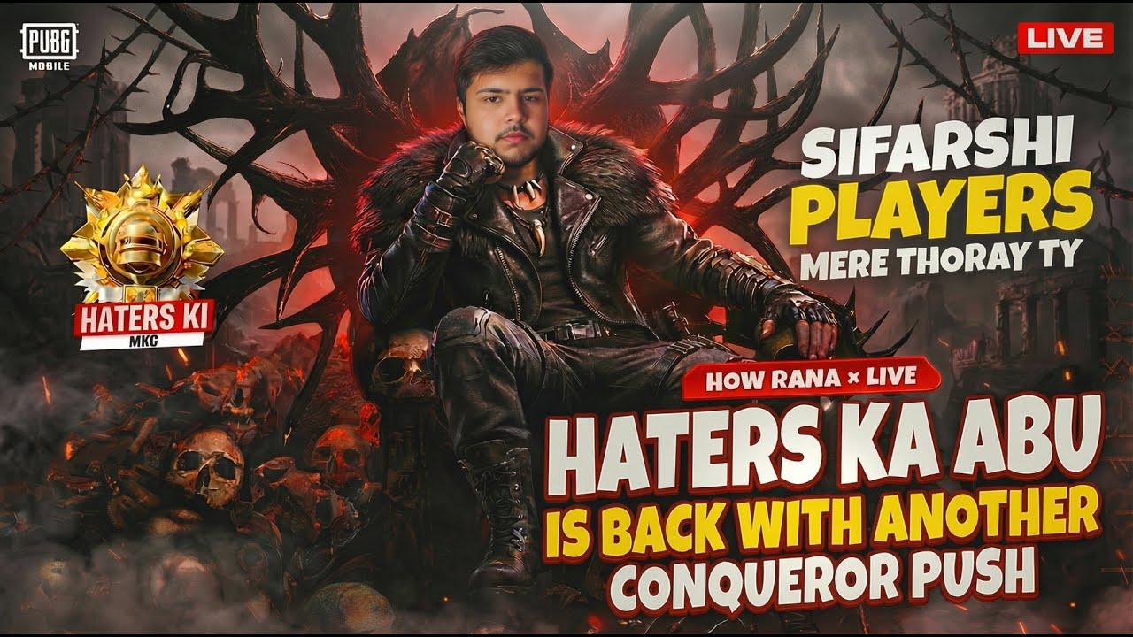 5 Conqueror done / Last 2 now🔥 CHALLENGE 🎆 | PUBG Mobile | HOW RANA x LIVE